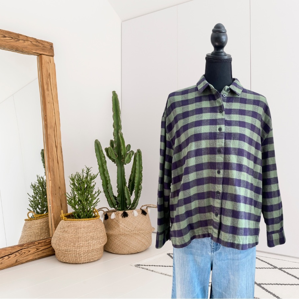 Madewell Flannel Sunday Button Down Shirt in Buffalo Check